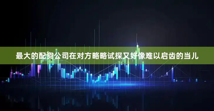 最大的配资公司在对方略略试探又好像难以启齿的当儿