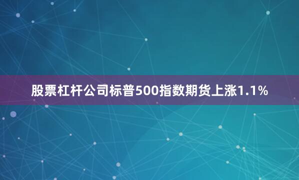 股票杠杆公司标普500指数期货上涨1.1%